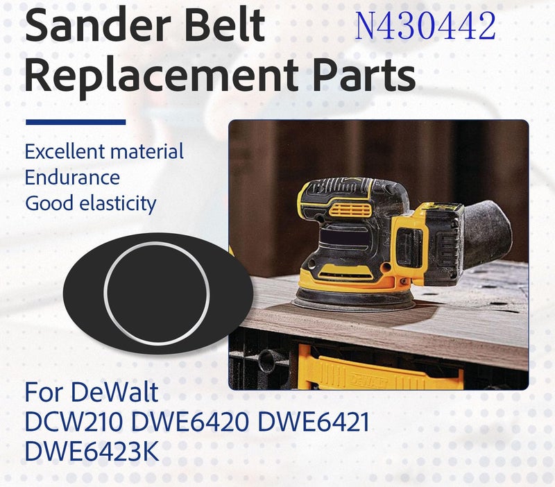 VIGORVIL N430442 Sander Belt Replacement for DeWalt DCW210 DWE6420 DWE6421 DWE6423K 903373 (4 Pack) - Image 4